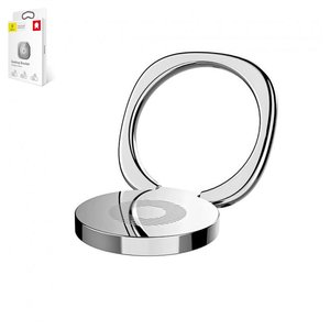 Soporte Baseus Privity, base pegante, anillos, plateado, metal, #SUMQ 0S