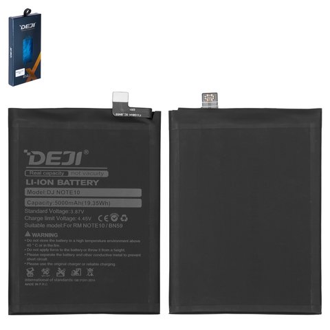 Batería Deji BN59 puede usarse con Xiaomi Poco M5s, Redmi Note 10, Redmi Note 10S, Li ion, 3.87 V, 5000 mAh