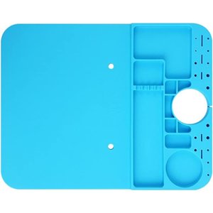 Alfombrilla aislante RELIFE RL 004P, para microscopio, antiestático, con secciones