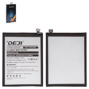 Batería Deji BLP817 puede usarse con Oppo A15, A15s, Li ion, 3.85 V, 4230 mAh
