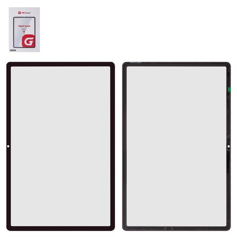Vidrio de carcasa G+OCA PRO puede usarse con Samsung X610, X616  Galaxy Tab S9 FE Plus, con película OCA, negro