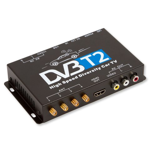 Автомобильный цифровой тюнер DVB T2 с 4 антеннами