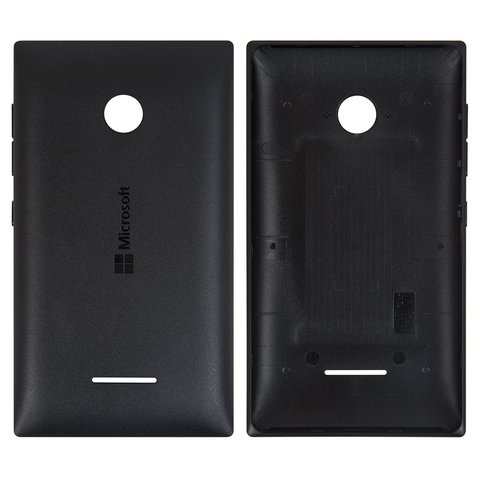Задня панель корпуса для Microsoft Nokia  435 Lumia, 532 Lumia, чорна, з боковою кнопкою