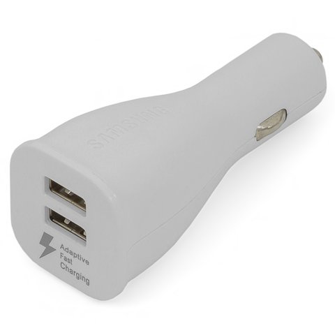 Автомобільний зарядний пристрій EP 920LN, USB вихід 5В 2А , USB вихід  9 В 1,67 А , біле, 12 В