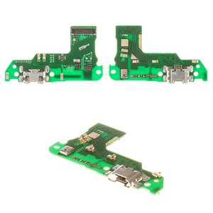 Шлейф для Huawei Y6 2018 , Y6 Prime 2018 , конектора зарядки, з мікрофоном, плата зарядки