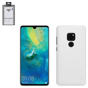 Чехол Nillkin Super Frosted Shield для Huawei Mate 20, белый, с подставкой, матовый, пластик, #6902048166981