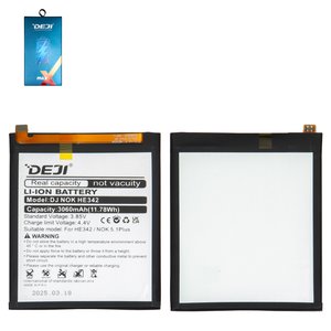 Аккумулятор Deji HE342 для Nokia 5.1 Plus, 6.1 Plus, 7.1, X6, Li ion, 3,85 B, 3060 мАч