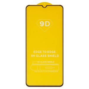 Защитное стекло для Samsung A032 Galaxy A03 Core, совместимо с чехлом, Full Glue, без упаковки , черный