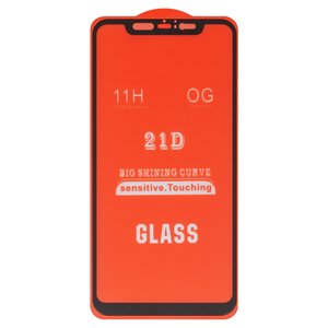 Защитное стекло для Xiaomi Mi 8, Mi 8 Pro, совместимо с чехлом, Full Glue, без упаковки , черный