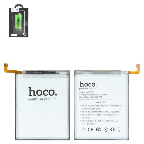 Акумулятор Hoco EB BM325ABN для Samsung M325 Galaxy M32, Li Polymer, 3,8 В, 6000 мАг