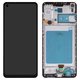 Дисплей для Samsung A217 Galaxy A21s, чорний, з рамкою, (Box)