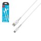 USB кабель SkyDolphin S07T TPE High Elastic Line, USB тип-C, USB тип-A, 100 см, 2,4 А, білий