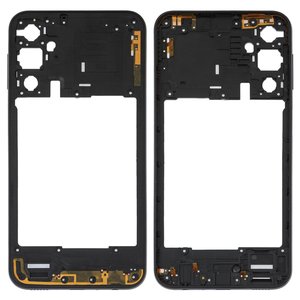 Середня частина корпусу для Samsung A245 Galaxy A24, чорна