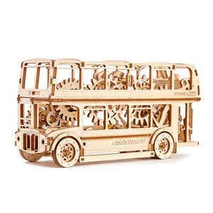 Механический 3D-пазл Wooden.City Лондонский автобус Механический 3D-пазл Wooden.City Лондонский автобус